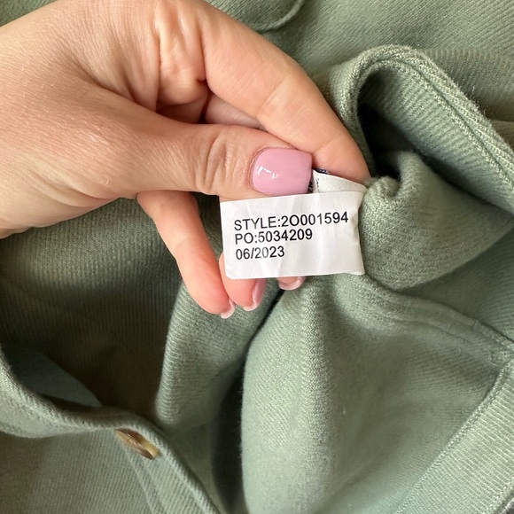 NWT Vineyard Vines Outerwear - Brushed Twill Shirt Jacket in Sage Olive - Picture 5 of 5